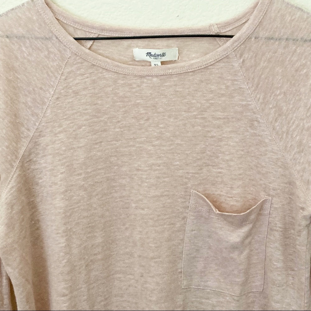 Madewell Linen Long Sleeve Top - Picture 2 of 4